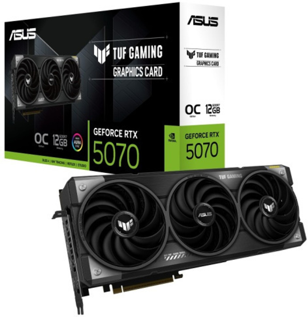 Видеокарта ASUS GeForce RTX 5070 TUF GAMING (TUF-RTX5070-O12G-GAMING)