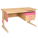 Растущая парта Дэми СУТ 25 с навесной тумбой (1200×610 мм)