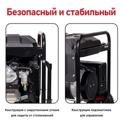 Бытовые однофазные бензиновые генераторы 9кВт 192F 50 Гц