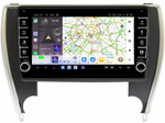 Магнитола для Toyota Camry 2014-2018 (USA) - Carmedia SF-1608A (кнопки и крутилки) Android 13, TS20, 6+128Гб, CarPlay, 4G SIM-слот