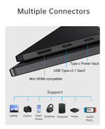 15.6" Портативный монитор VCHANCE FHD IPS 1920x1080, 60 Гц