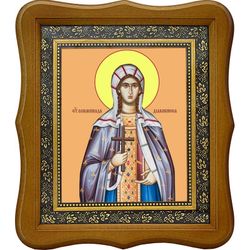 Олимпиада Константинопольская Святая. Икона на холсте.