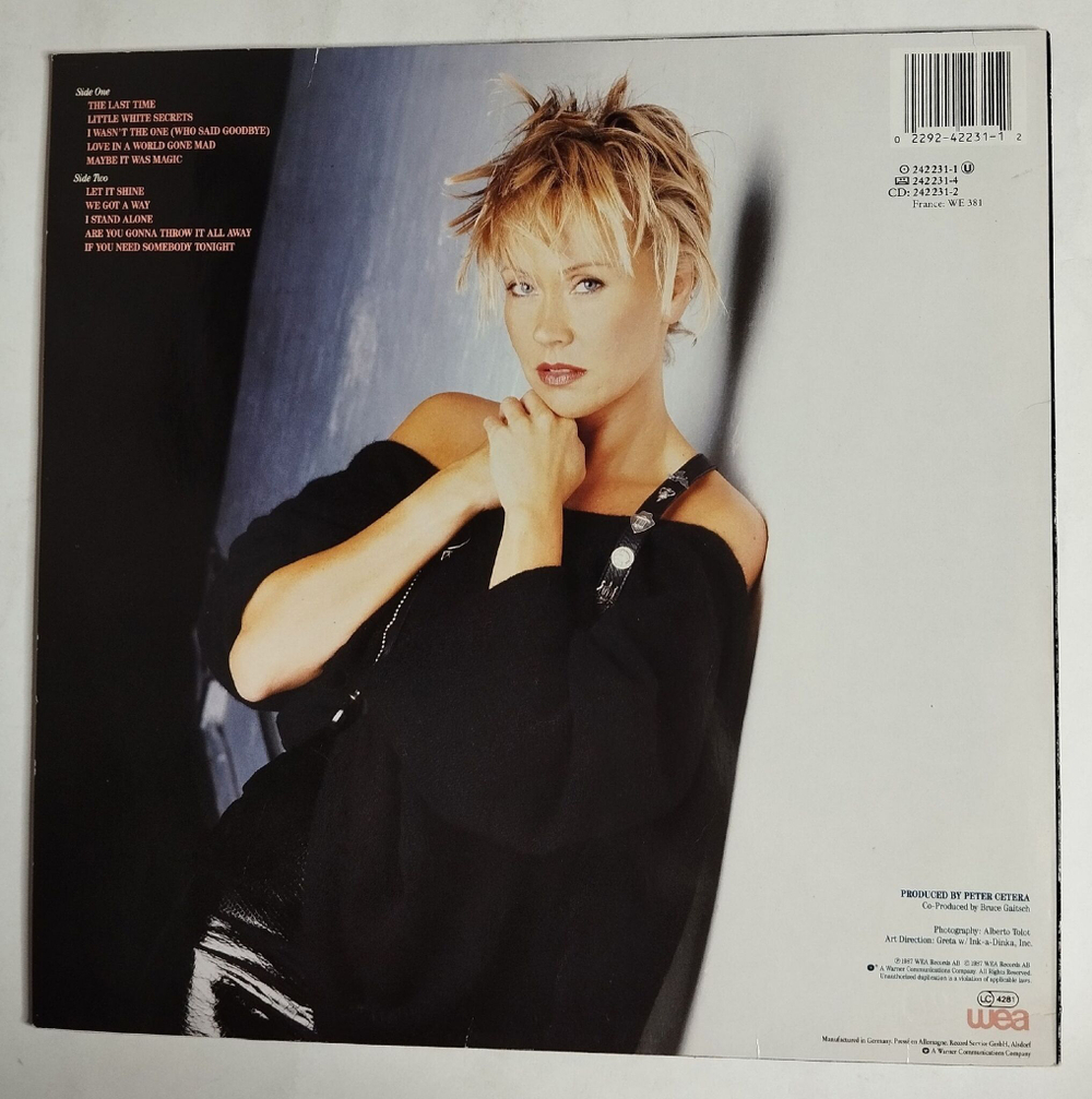 Винтажная виниловая пластинка LP Agnetha Faltskog (From ABBA) I Stand Alone (Germany 1987)