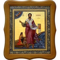 Варнава (Иосия) Медиоланский, Кипрский епископ, апостол от 70-ти. Икона на холсте.