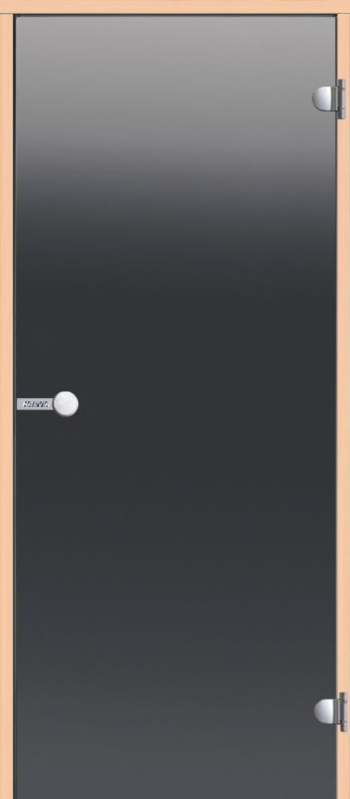 HARVIA Двери стеклянные 8/19 коробка ольха, серая D81902L