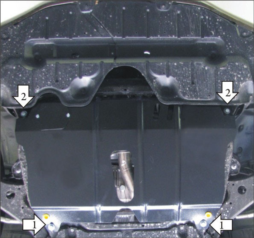 Защита стальная 2 мм Д; КПП Toyota Camry (взамен арт. 02538 MOTODOR.72538