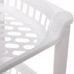 Этажерка настольная универсальная «БИСКОТТИ», цвет белый, три секции, 17.5*34*34см