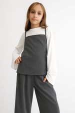 Топ школьный, серый