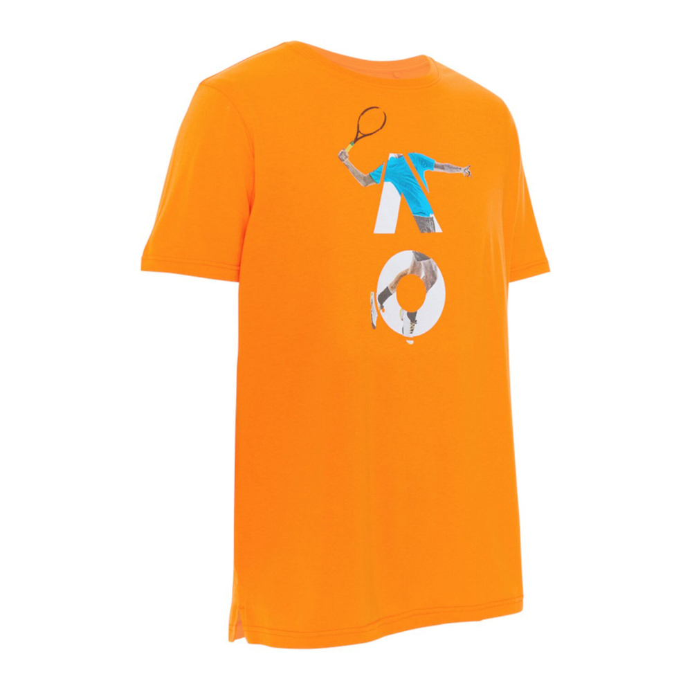Мужское теннисное поло Australian Open Player Logo T-Shirt Men - Orange, Multicoloured
