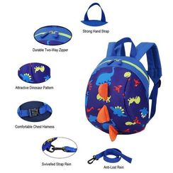 Çanta \ Bag \ Рюкзак Cute Dino dark blue