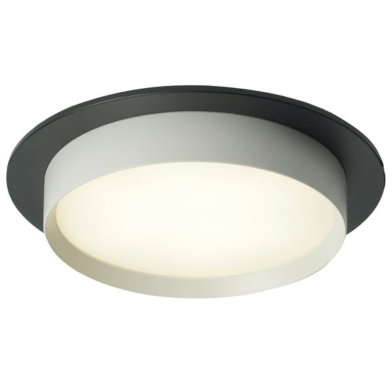 Светильник встраиваемый Feron DL507 потолочный GX53 черный + белый круг 51352