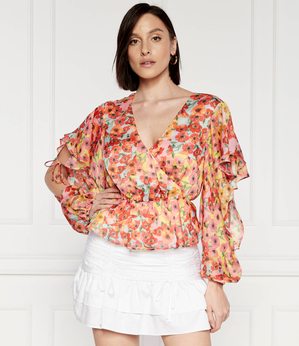 Блузка GUESS - разноцветная(W4GH82 WCWF2)