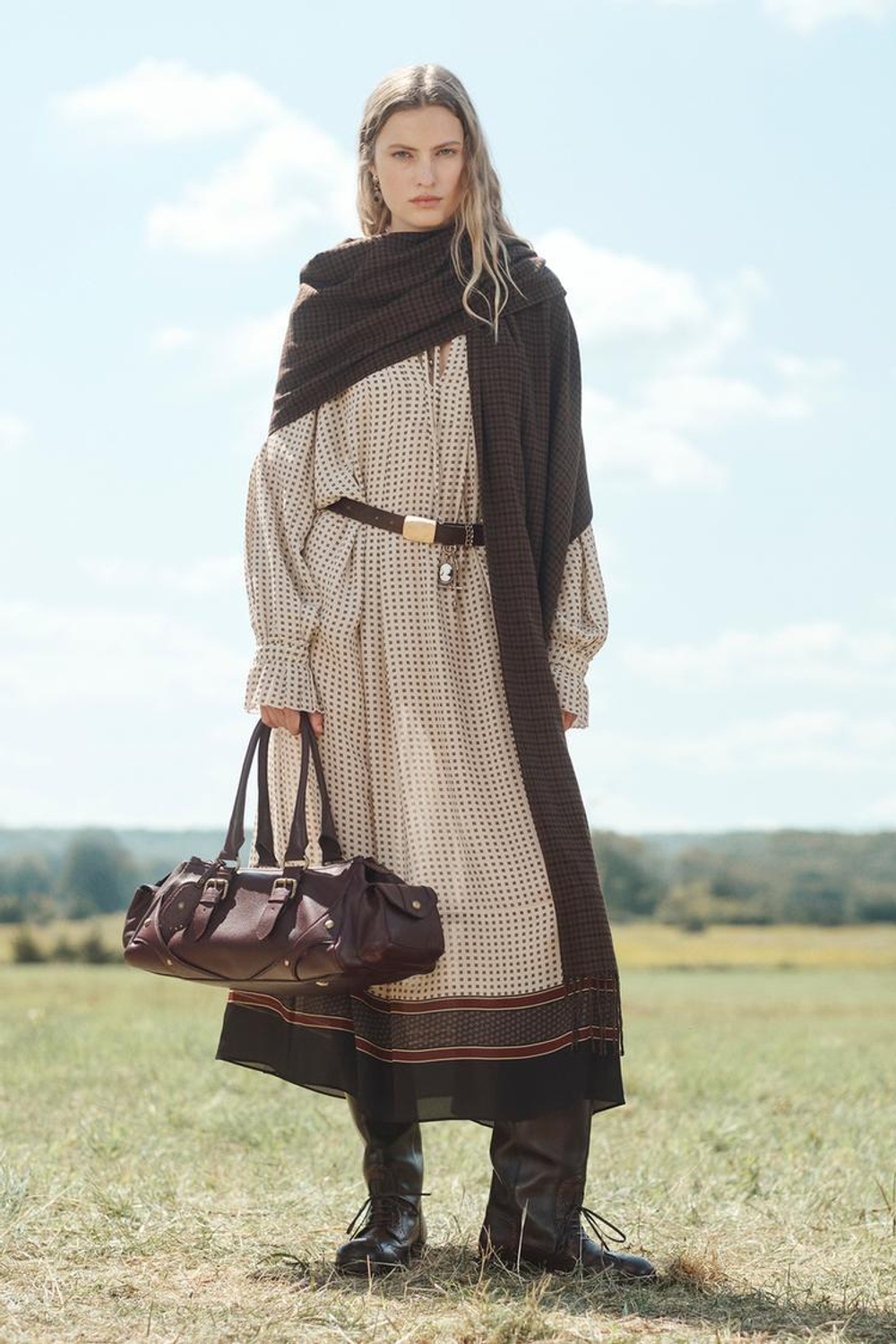 ZARA ПЛАТЬЕ С КОНТРАСТНЫМ ПРИНТОМ, РАЗНОЦВЕТНЫЙ