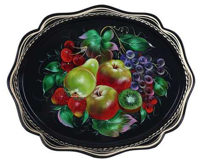 Zhostovo metal tray A15D180526235
