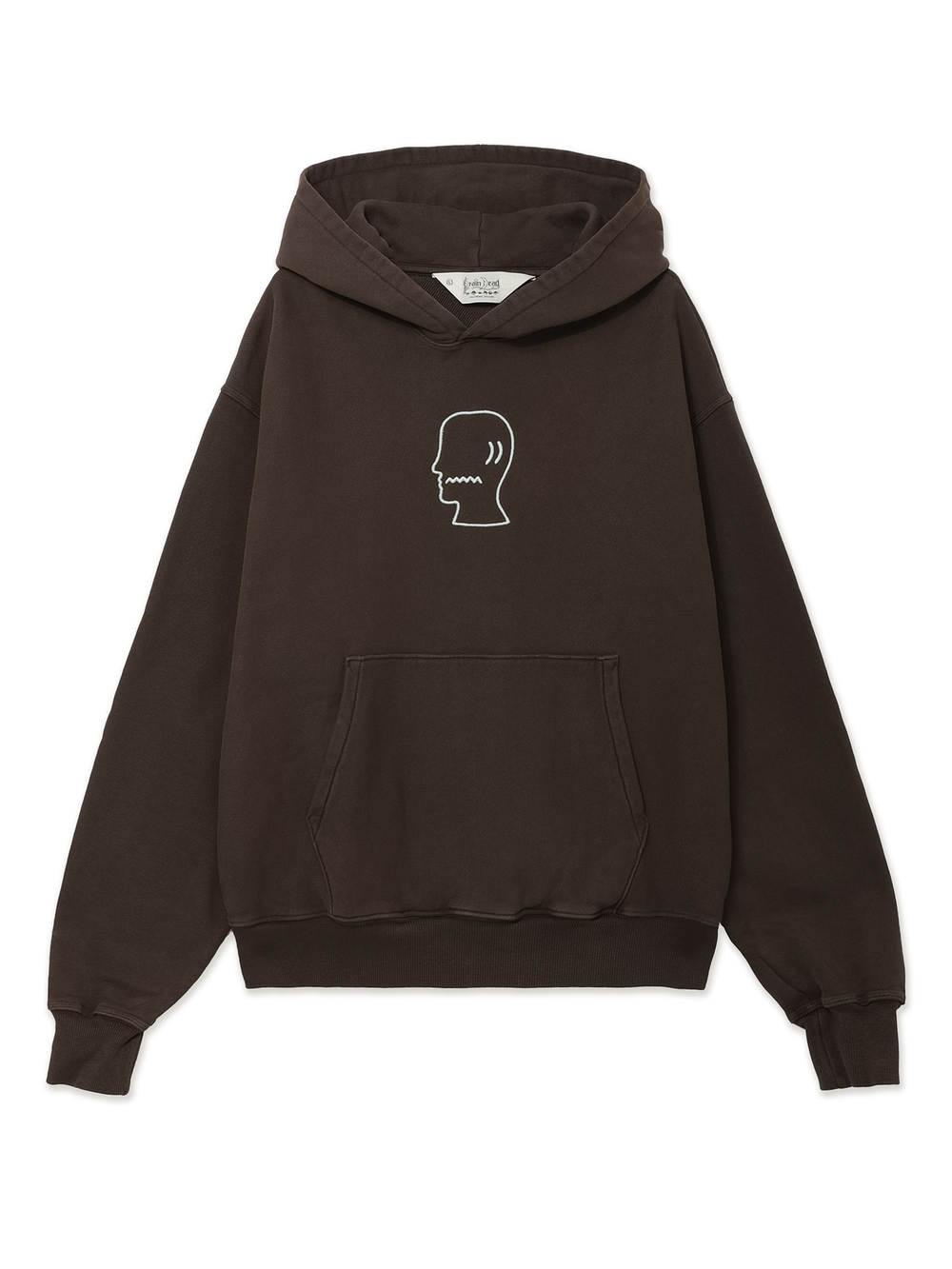 Толстовка С Капюшоном 3d Embroidered Logohead Garment Dyed Hoodie