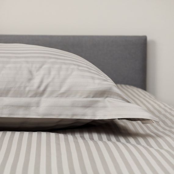 Моне (беж) КПБ страйп сатин Евро 2н