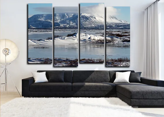 Модульная картина "Горный мираж"