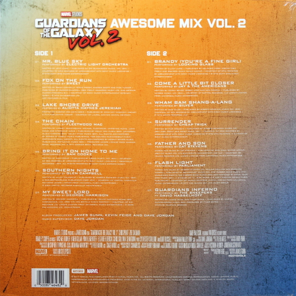 Soundtrack / Guardians Of The Galaxy Vol. 2 - Awesome Mix Vol. 2 (Coloured Vinyl)(LP)