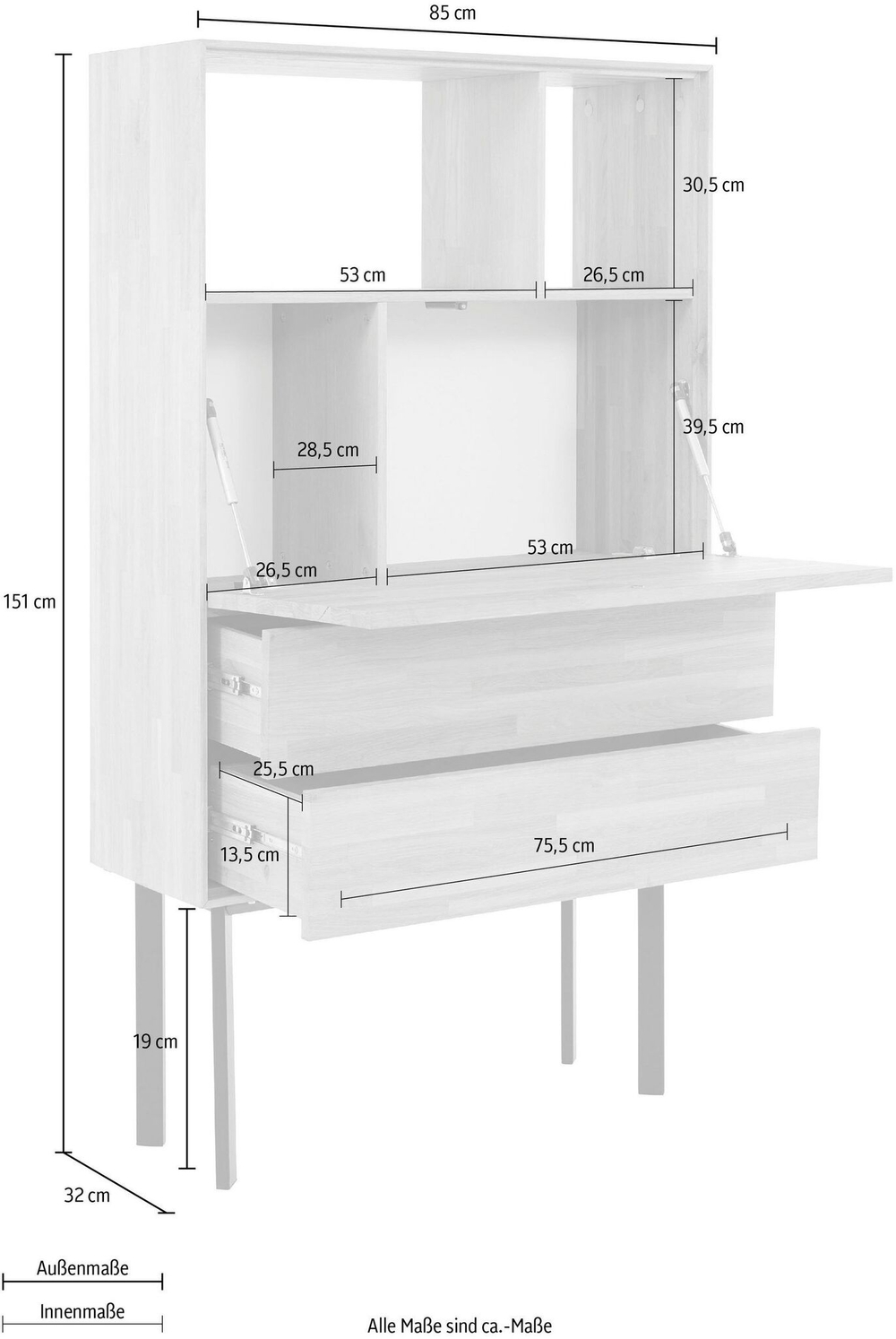 Комод деревянный с 2 ящиками и дверью Виби 85х32х151 см из массива дуба на металлических ножках, в стиле лофт