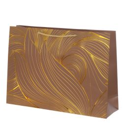 GAEM Пакет подарочный L (бумага 210г/м2, блок 12шт), L45 W12 H32 см, 4в.