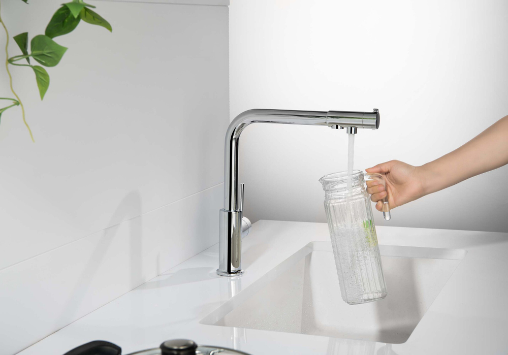 Смеситель для кухни с подключением к фильтру питьевой воды AQUATEK AQ1386CR ЕВРОПА