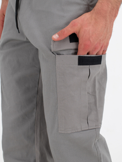 Карго джоггеры прямые. Серые