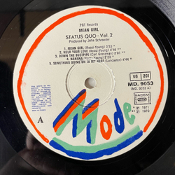 Винтажная виниловая пластинка LP Status Quo Vol.2 Mean Girl (Франция 1979)