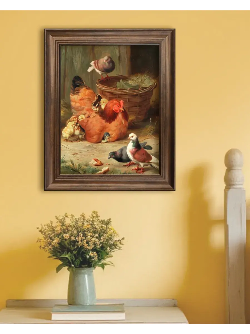 Картина интерьерная на холсте в раме 25*31 см