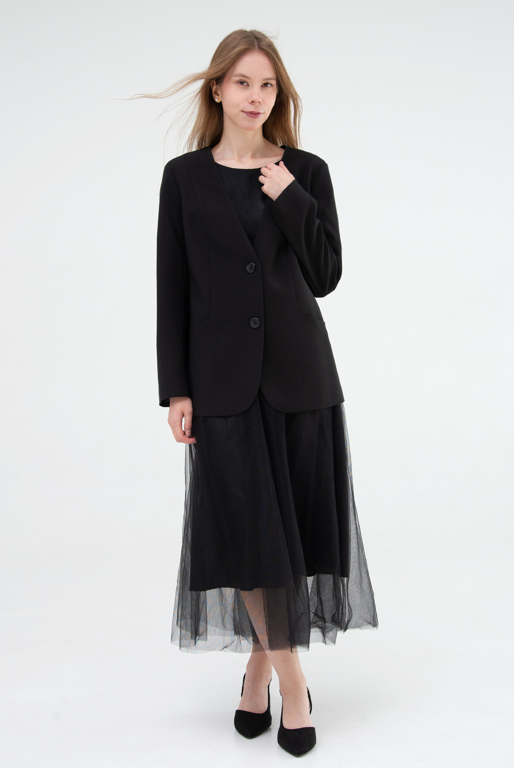 Жакет женский 4661з, черный #70Ч044661з