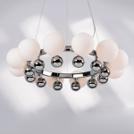 801124 Люстра SFERETTA 12х40W G9 ХРОМ/БЕЛЫЙ