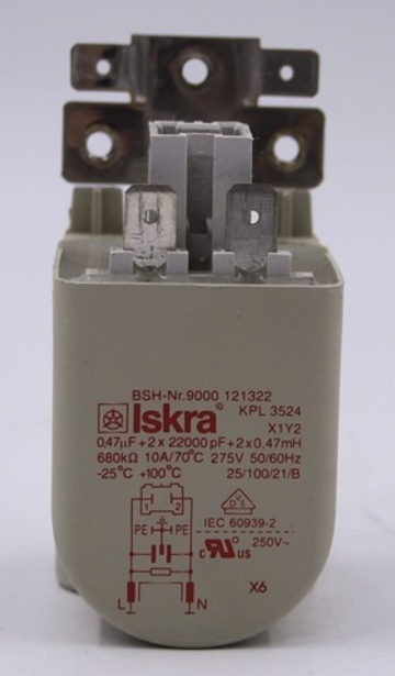 Сетевой фильтр стиральной машины Bosch,Siemens,Neff Iskra KPL3524 9000121322
