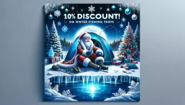 Специальное предложение на палатки для зимней рыбалки и аксессуары - 12%