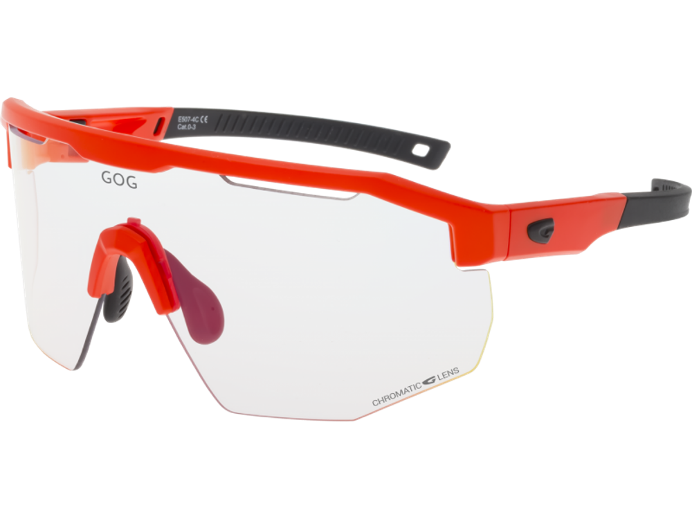 Спортивные очки GOG Argo С / Matt Neon Orange-Black / Photochromic Red Lens
