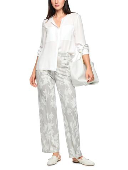 Marc Cain Блуза из струщейся ткани с накладными карманами