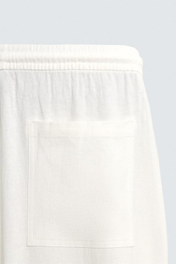 ZARA БРЮКИ RELAXED FIT В КЛЕТКУ, БЕЛЫЙ