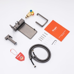 Гигиенический душ со смесителем встраиваемый с полкой и бумагодержателем Raglo R51.55.09, графит