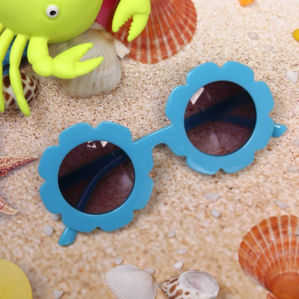 Очки солнцезащитные детские «Sunshine», цветочки, микс цветов