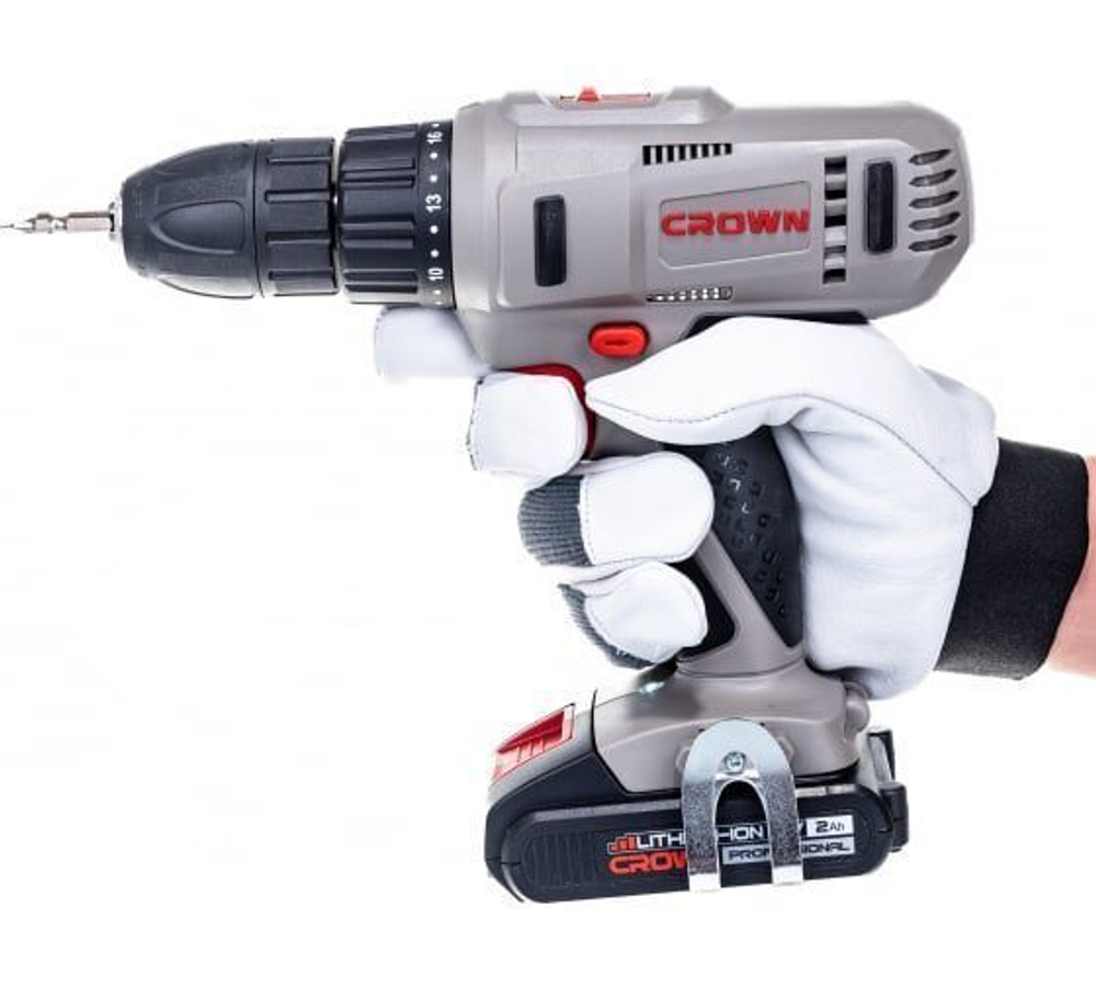 Аккумуляторный шуруповерт CROWN CT21056LH-2 BMC