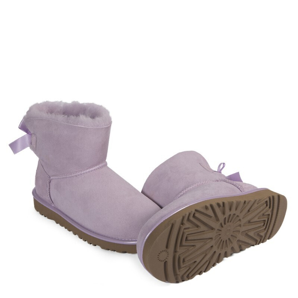 Угги Mini Bailey Bow II Metallic Lavender Fog