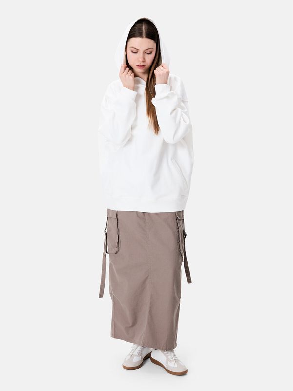 Худи «Y» Garment Dyed молочное - фото 4