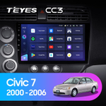 Teyes CC3 9" для Honda Civic 7 2000-2006