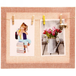 Фоторамка-коллаж 25*30см «Классика» цвет розовый текстильная