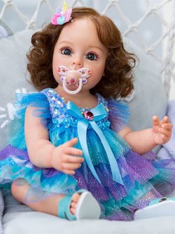 Кукла Реборн виниловая 55см в пакете (FA-010)