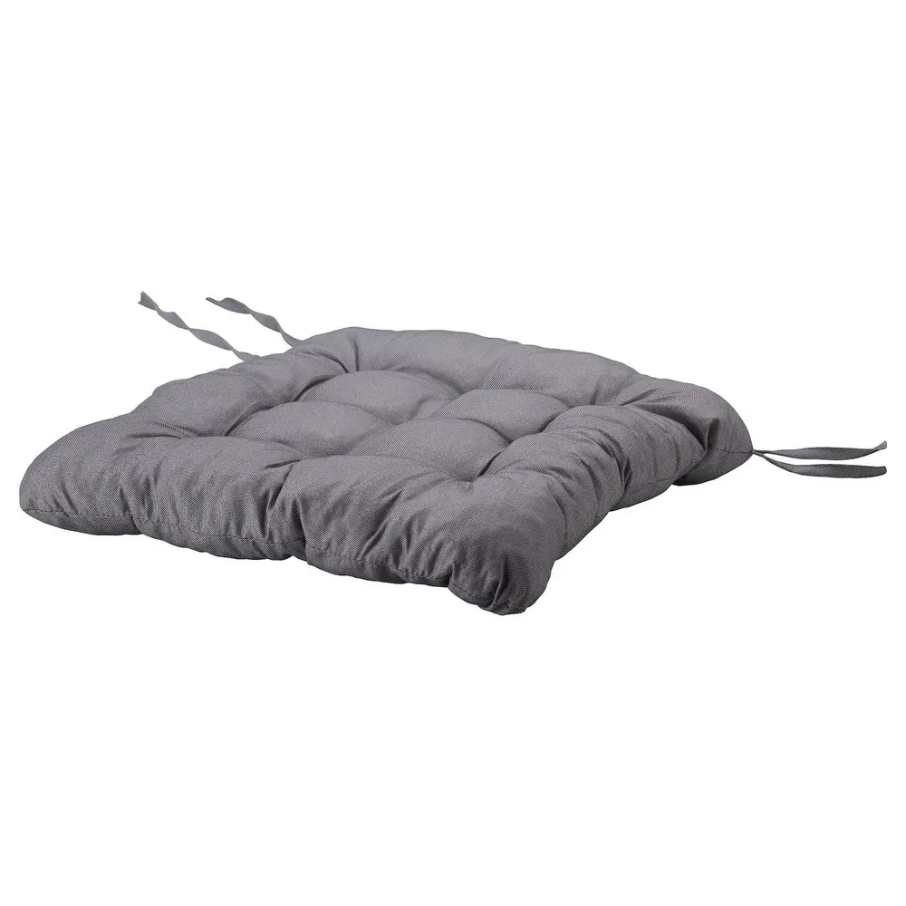 Сидушка 40х38х5 с имит.пуговиц, п/эф ХЕЛЛВИ, серый, арт.403.064.71