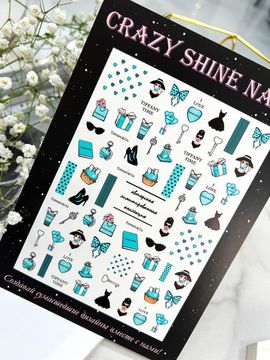 Слайдер-дизайн Crazy Shine Nails: TIFFANY TIME