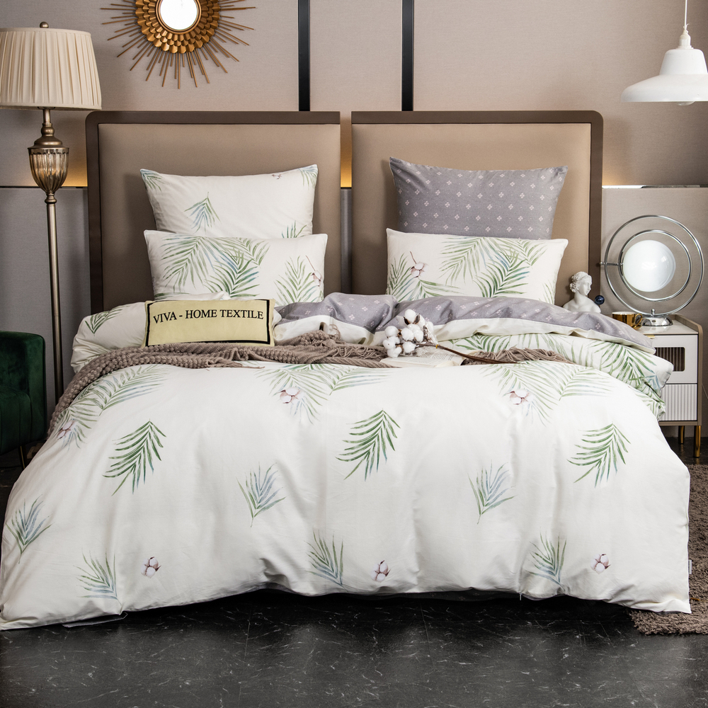 Комплект постельного белья Люкс Сатин 100% хлопок на резинке AR288