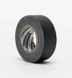 Матовый гаффер тейп DGTAPE TrueGAFF 25мм/9м, Черный. Клейкая gaffer-лента на тканевой основе