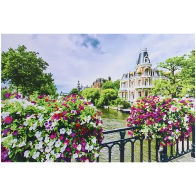 Алмазная мозаика на подрамнике с полным заполнением «МИР ЯРКИХ КРАСОК», чудный летний день, 20*30 см