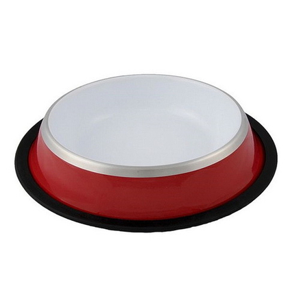 ANKUR Миска металлическая с резиновым основанием, 0,9 л