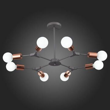 SLE106403-08 Светильник потолочный Серый, Розовое золото E27 8*60W PALARE